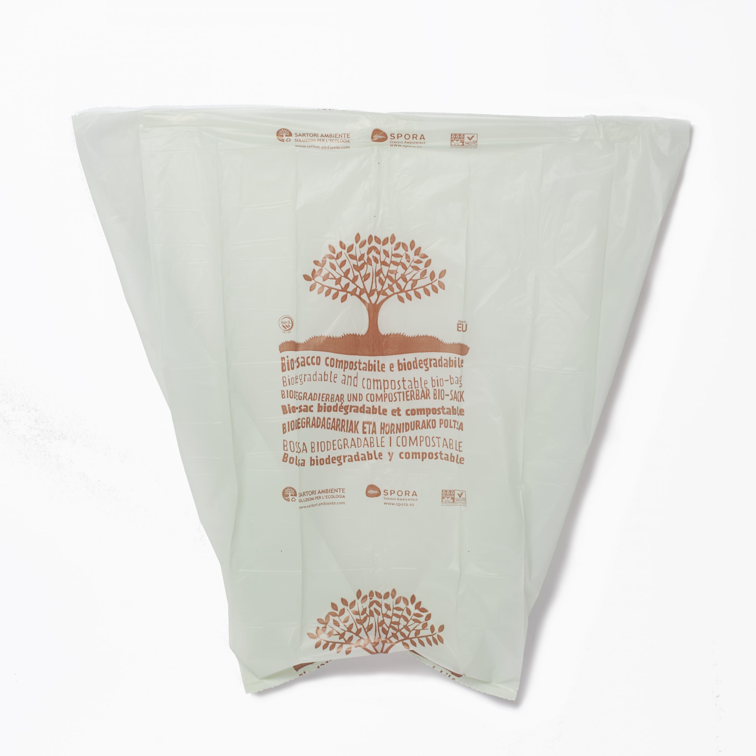 Rollo 20 bolsas compostables de 70 x 70 cm.