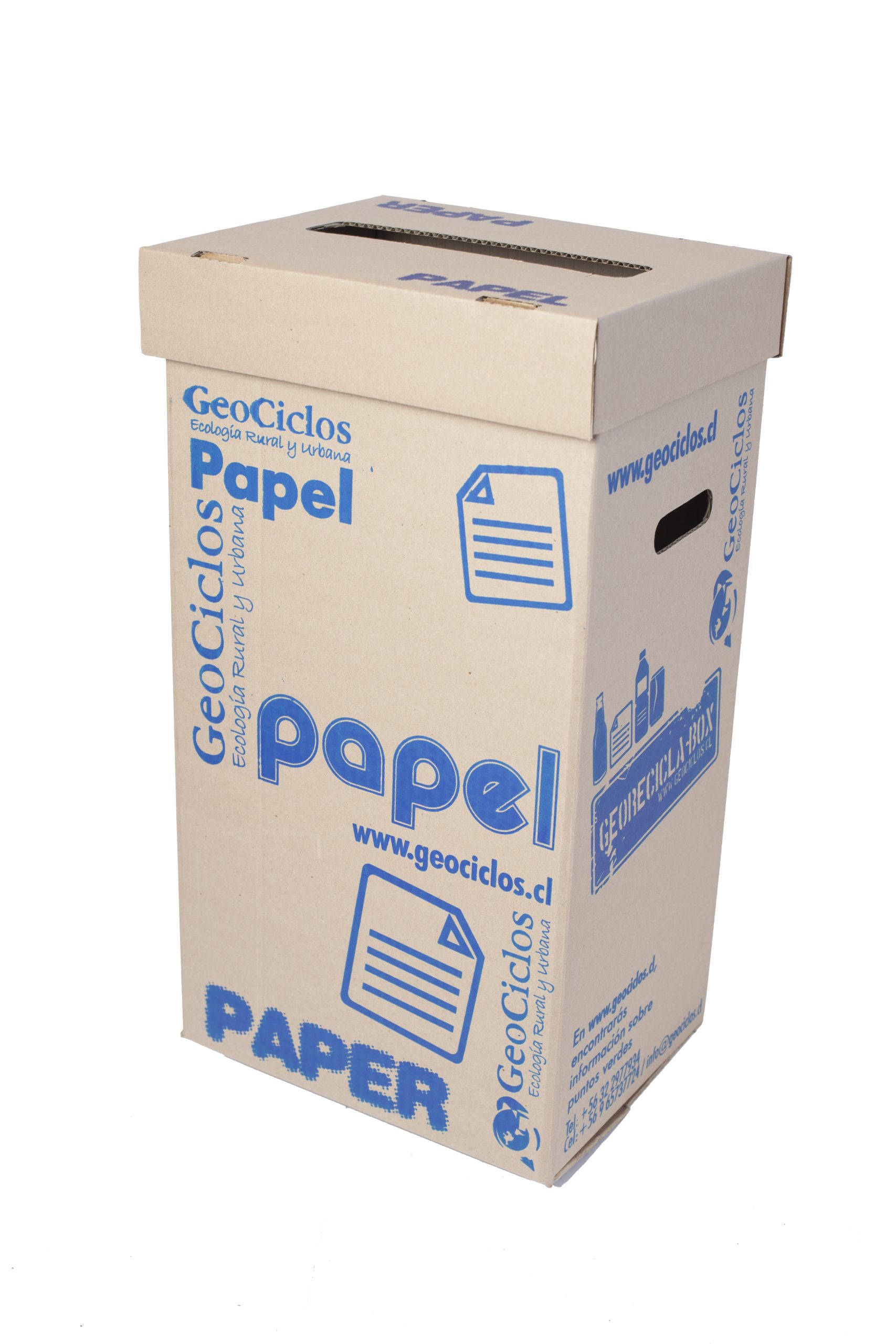 Contenedor reciclaje GeoReciclaBox Papeles - Imagen 3