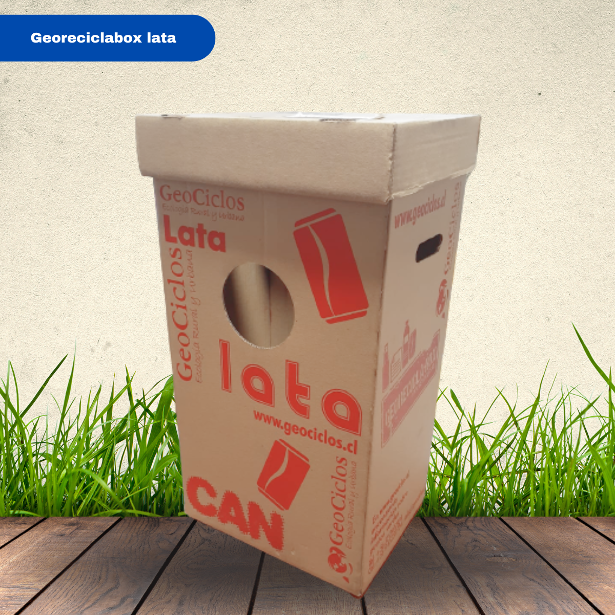 Contenedor reciclaje GeoReciclaBox Lata