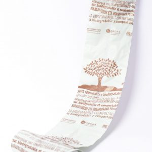 Rollo 25 bolsas compostables 40x40 cms.