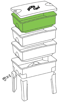 Set Vermicompostaje Worm Café 100 litros (3 bandejas) - Imagen 2