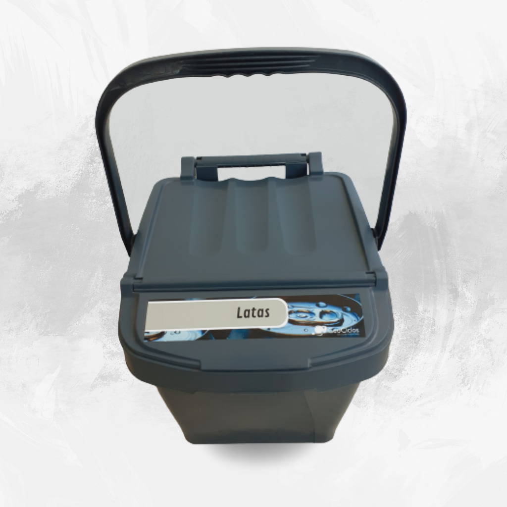 Contenedor reciclaje Urba Plus 40 Lts. Gris