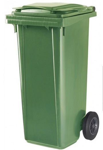 Contenedor reciclaje de 120 Lts. verde